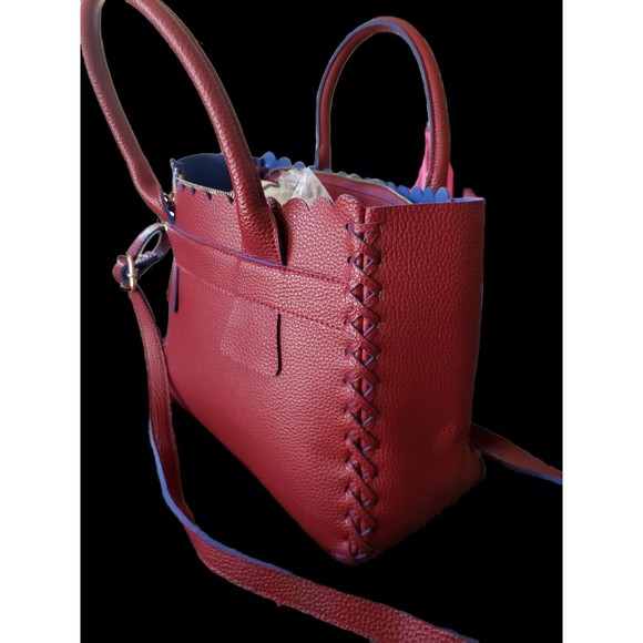 PINK HALEY Deep Mauve & Blue Tote Handbag NWOT - Picture 3 of 9